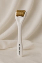 Scalp roller 540 needles in gebruik op de hoofdhuid