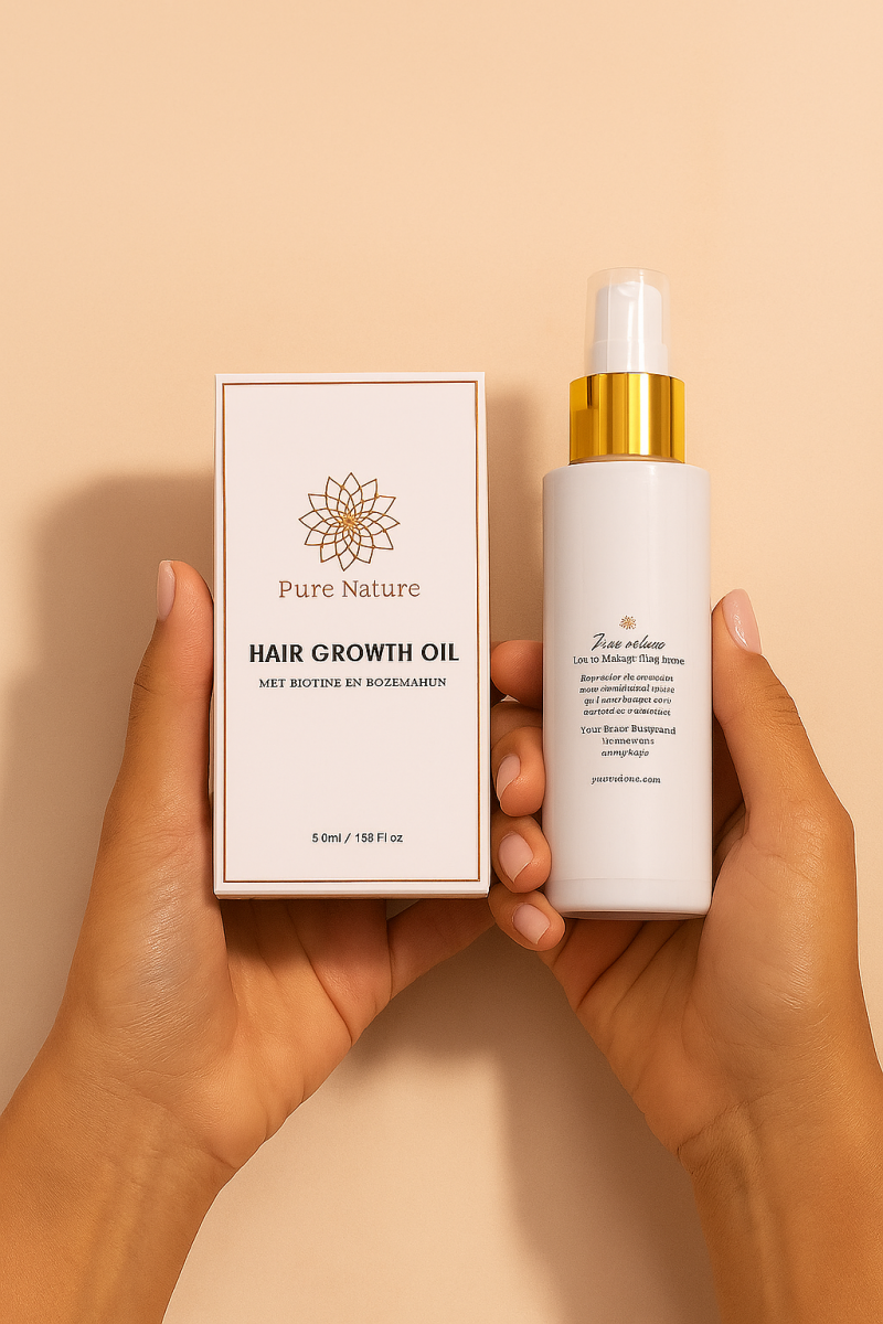 The Hair Growth Duo in gebruik